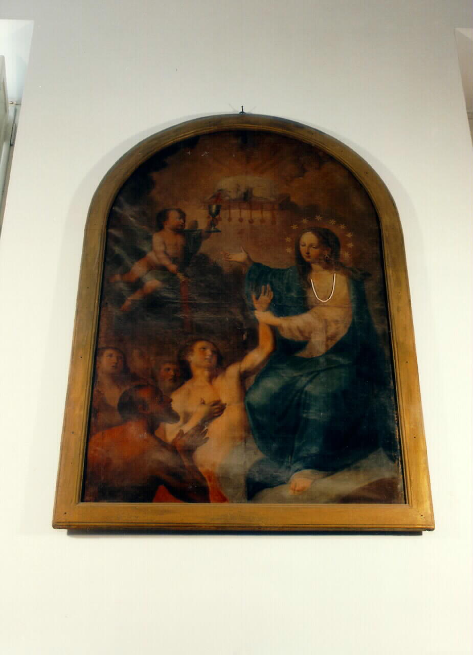 Madonna e anime del Purgatorio (dipinto) - ambito siciliano (Seconda metà sec. XVIII)