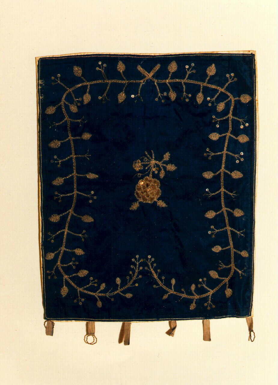 conopeo di tabernacolo - a cortina - manifattura siciliana (Fine/inizio secc. XIX/ XX)