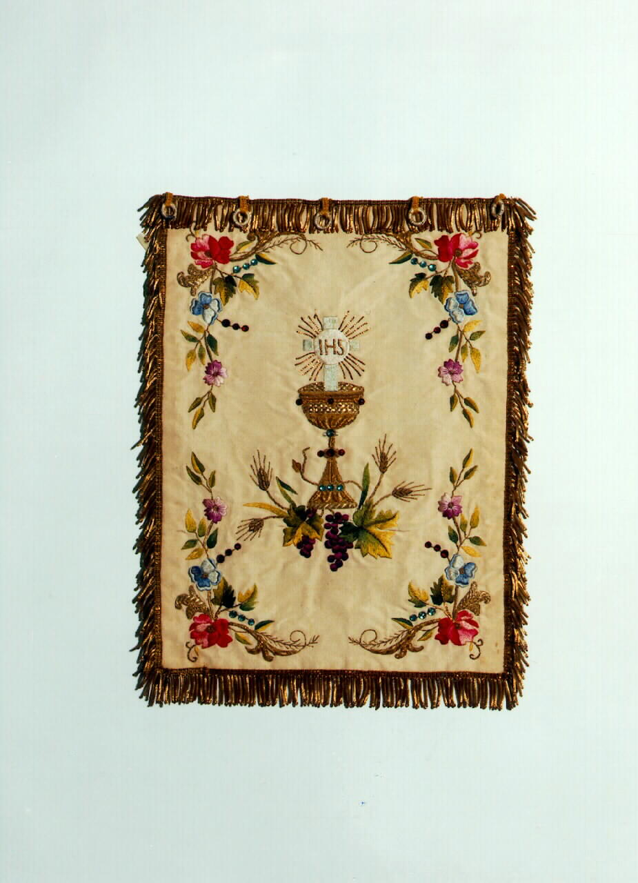 conopeo di tabernacolo - a cortina - manifattura siciliana (primo quarto sec. XX)