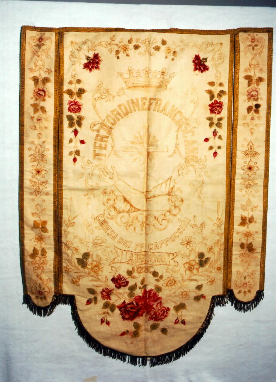 stendardo processionale - manifattura siciliana (sec. XX)