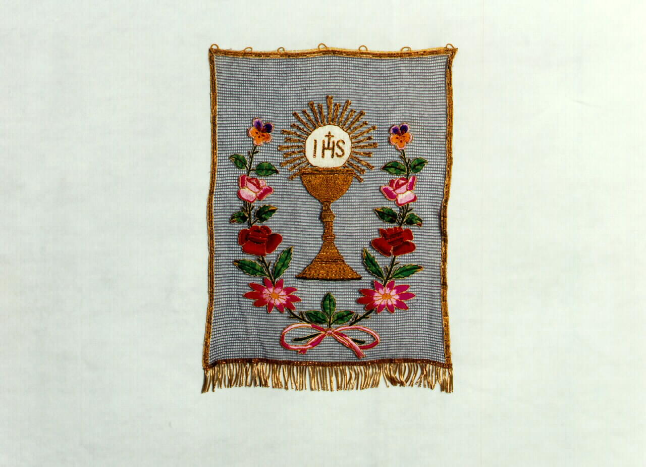 conopeo di tabernacolo - a cortina - manifattura siciliana (primo quarto sec. XX)