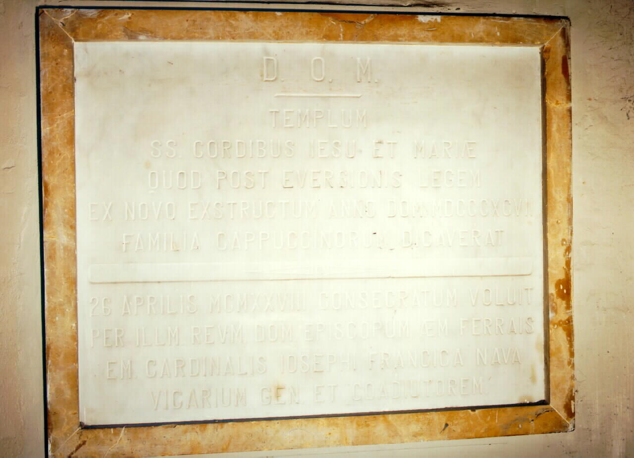 lapide - ambito siciliano (sec. XX)