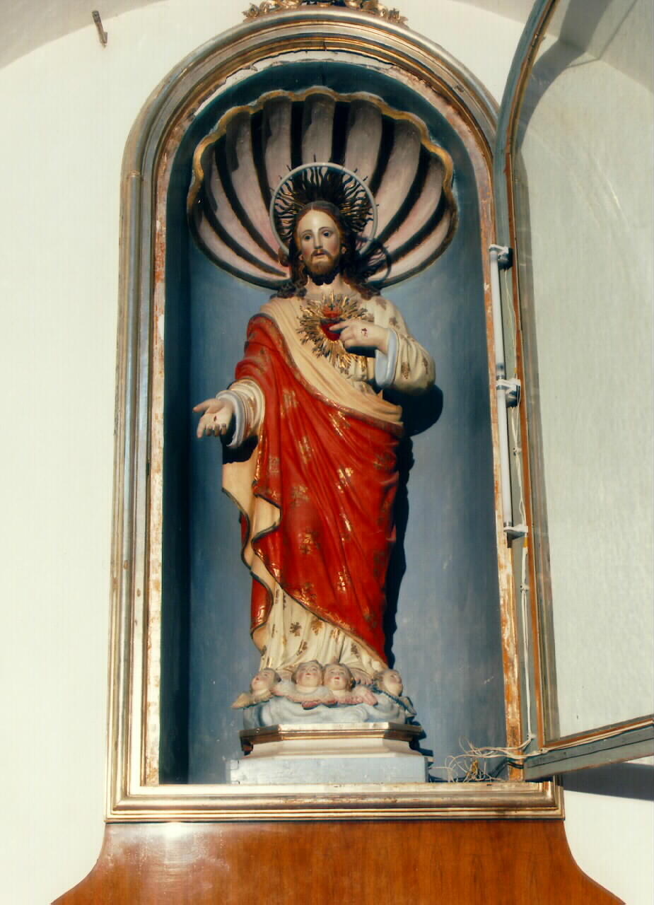 sacro cuore di Gesu' (statua) - ambito siciliano (fine sec. XIX)