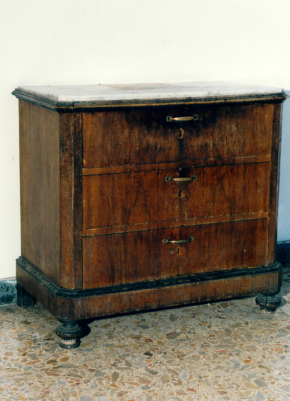 cassettone - produzione siciliana (fine sec. XIX)