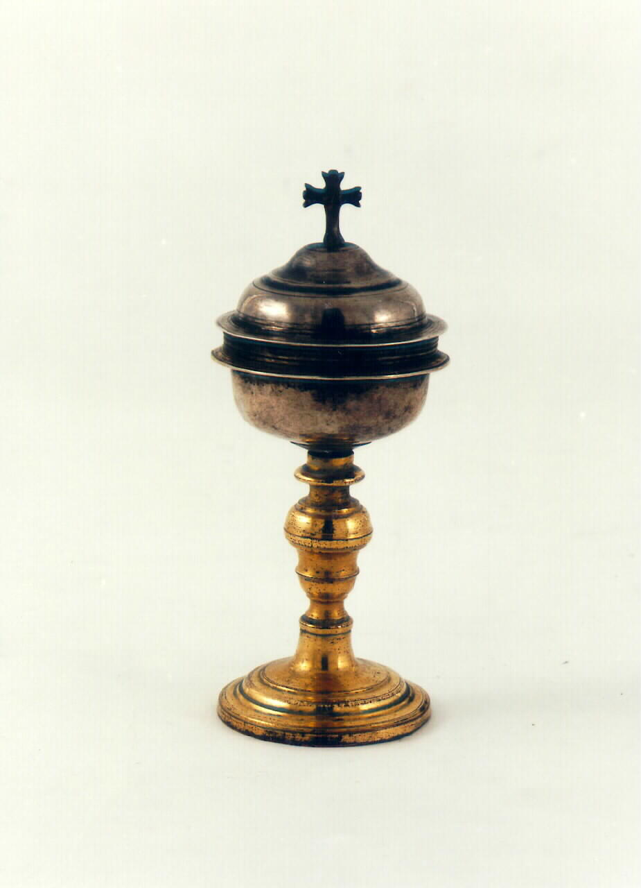 pisside da viatico - bottega siciliana (sec. XIX)