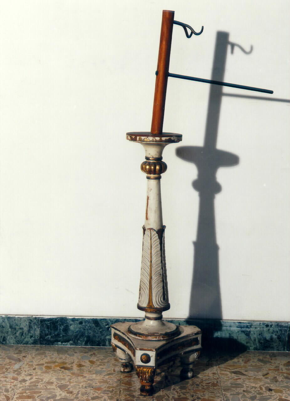 candelabro d'altare - produzione siciliana (fine sec. XIX)