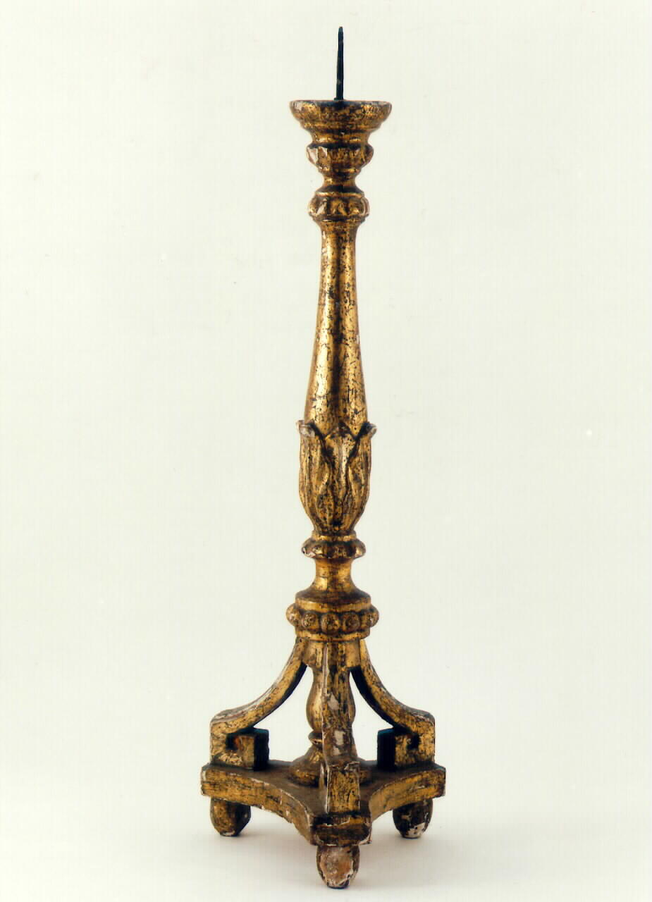 candelabro d'altare, serie - produzione siciliana (sec. XIX)