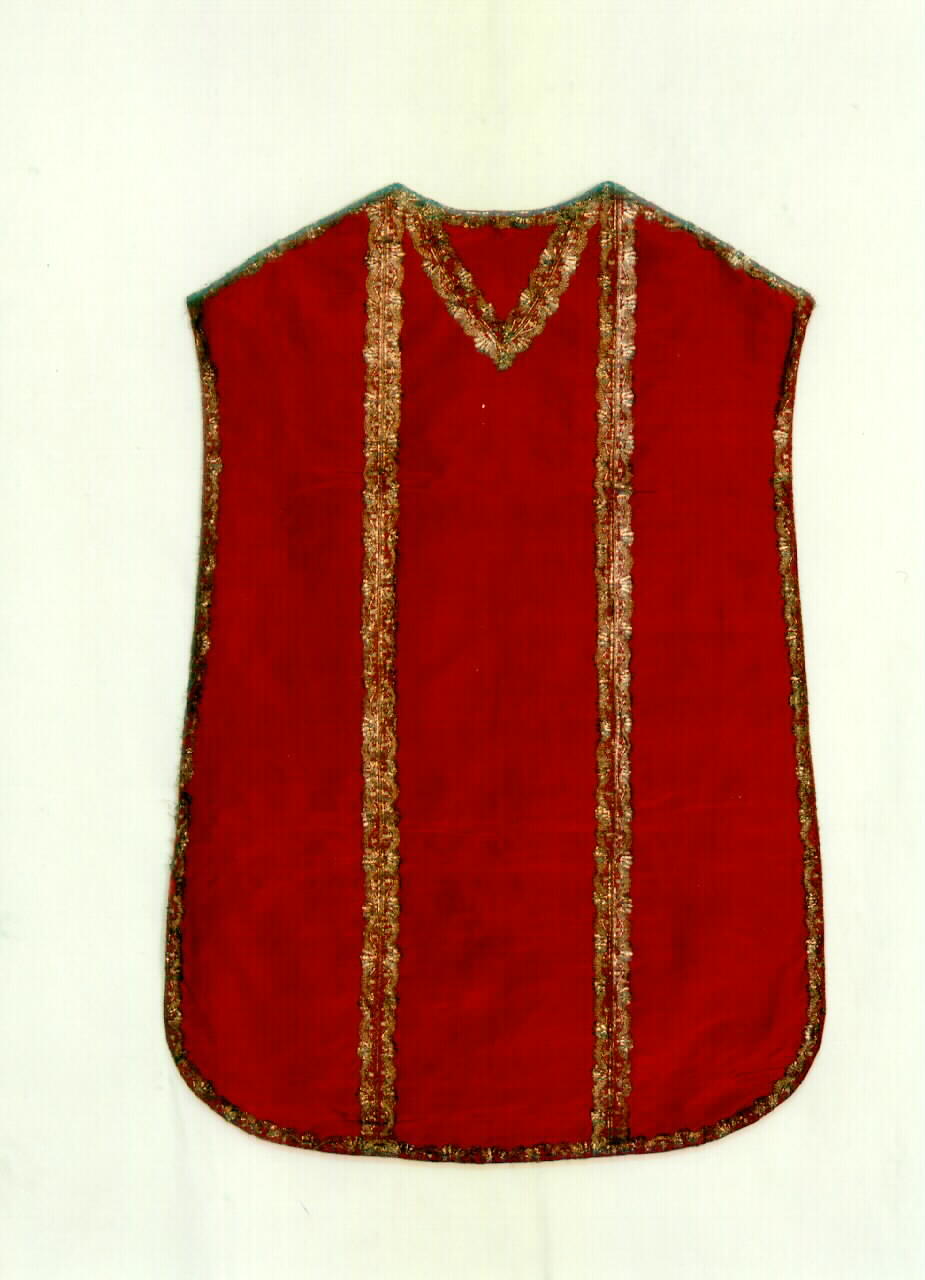 pianeta - manifattura siciliana (Seconda metà sec. XIX)