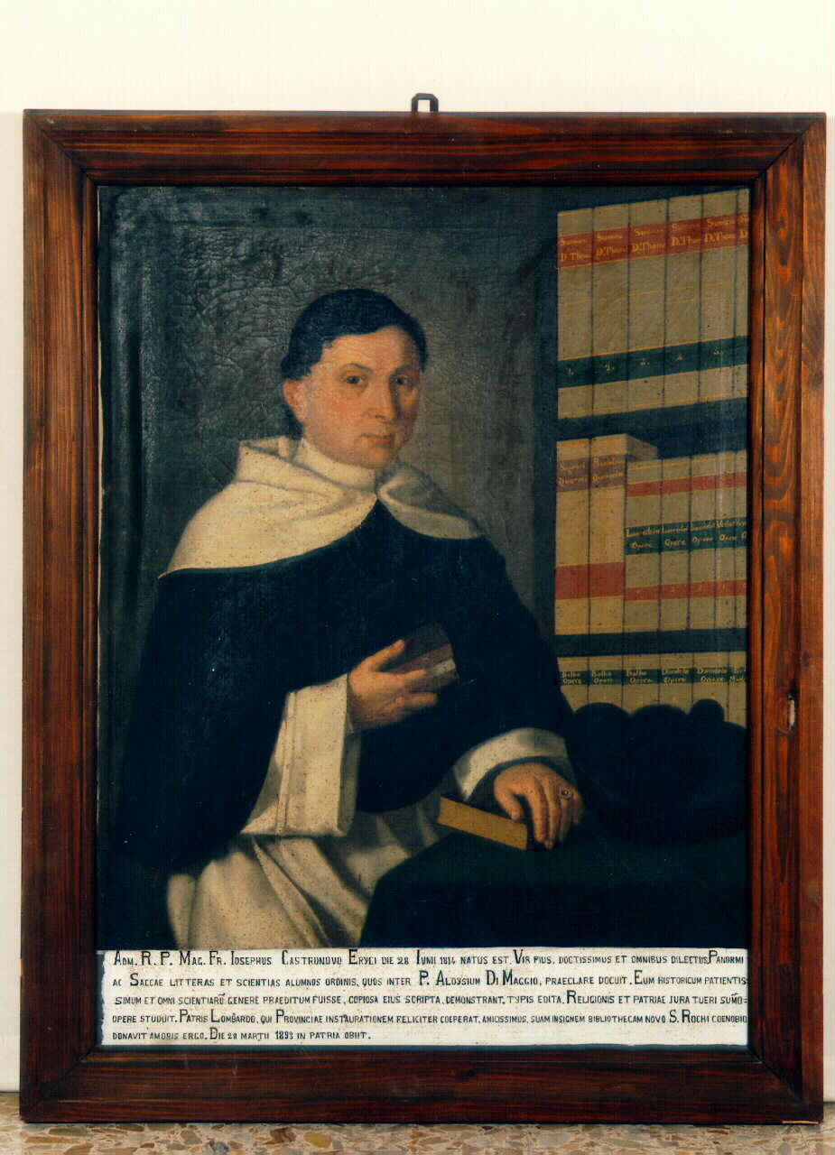ritratto di frate Giuseppe Castronovo da Erice (dipinto) - ambito siciliano (sec. XIX)