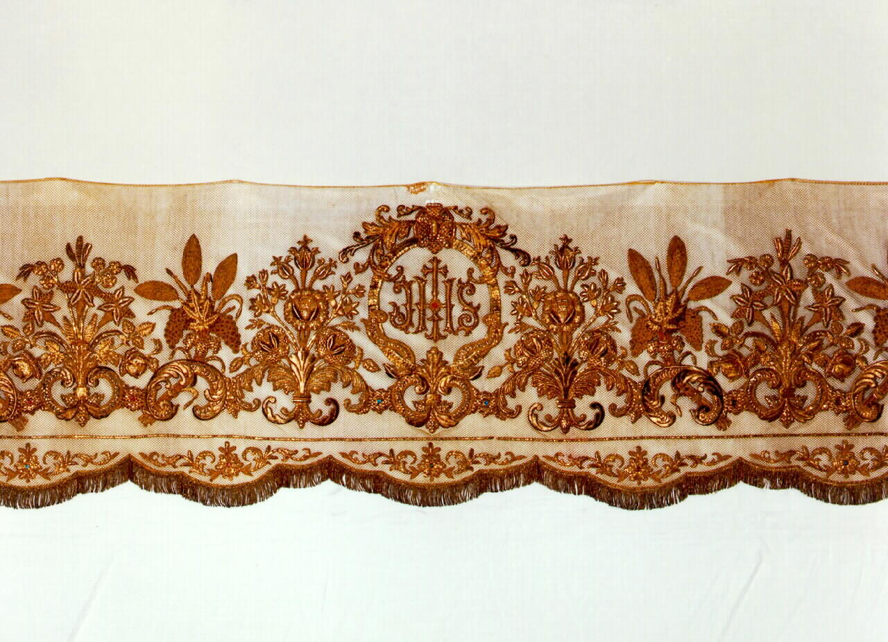 guarnizione di tovaglia d'altare - manifattura siciliana (sec. XIX)