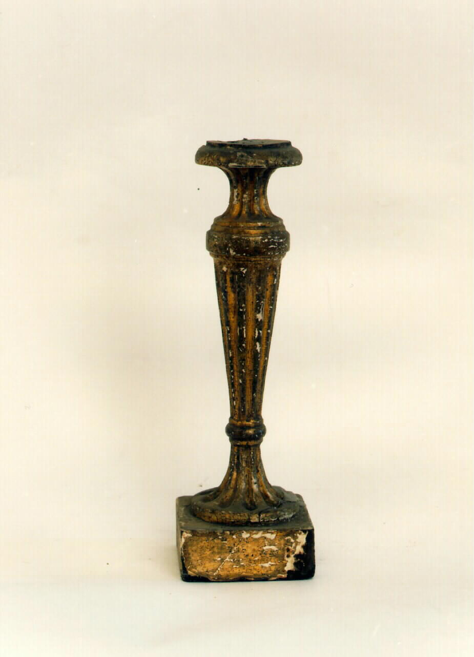 candeliere d'altare - produzione siciliana (fine sec. XIX)