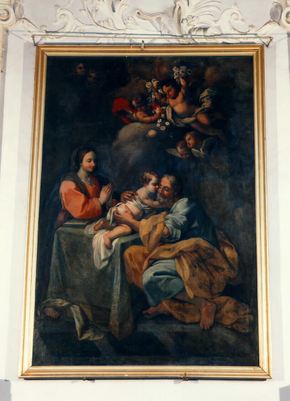 sacra famiglia (dipinto) - ambito siciliano (Seconda metà sec. XVIII)