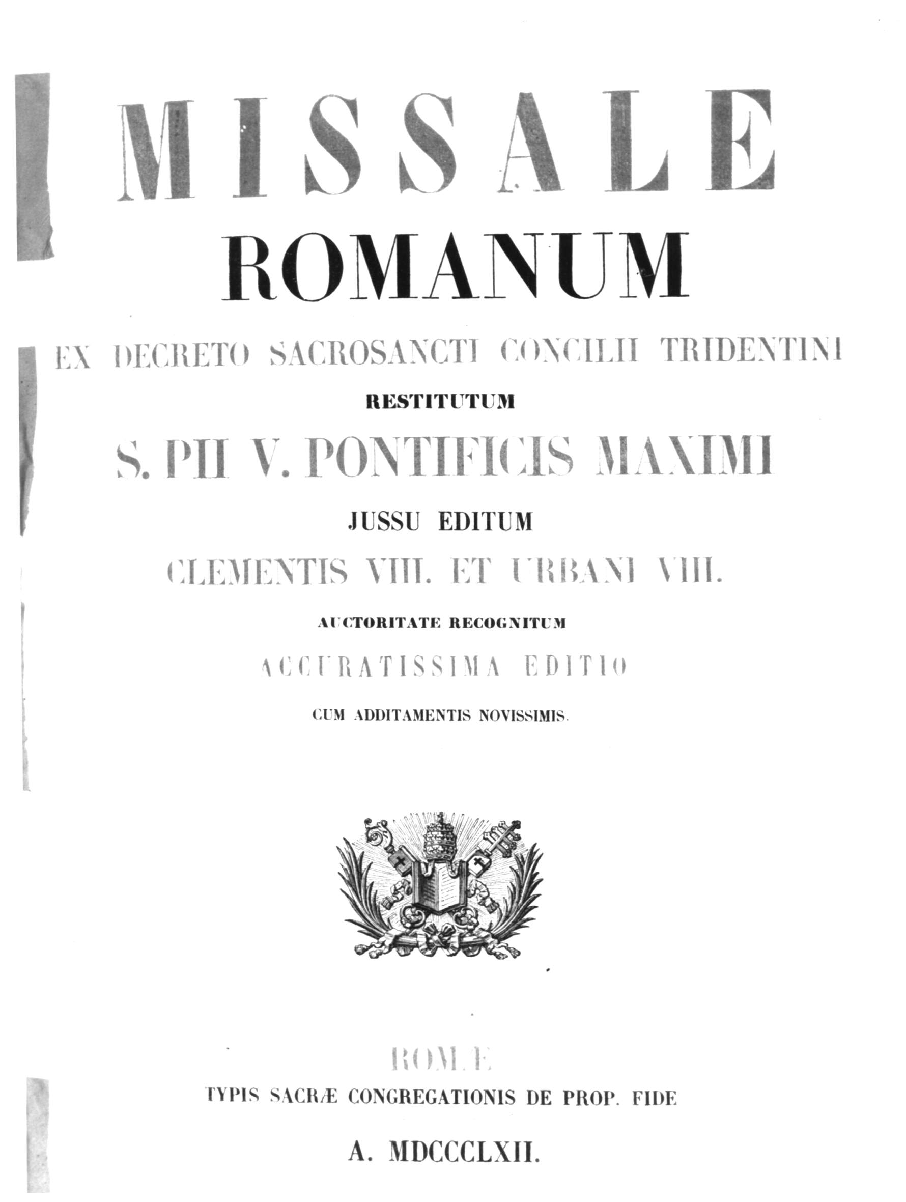 legatura di libro liturgico - ambito romano (SEC. XIX)