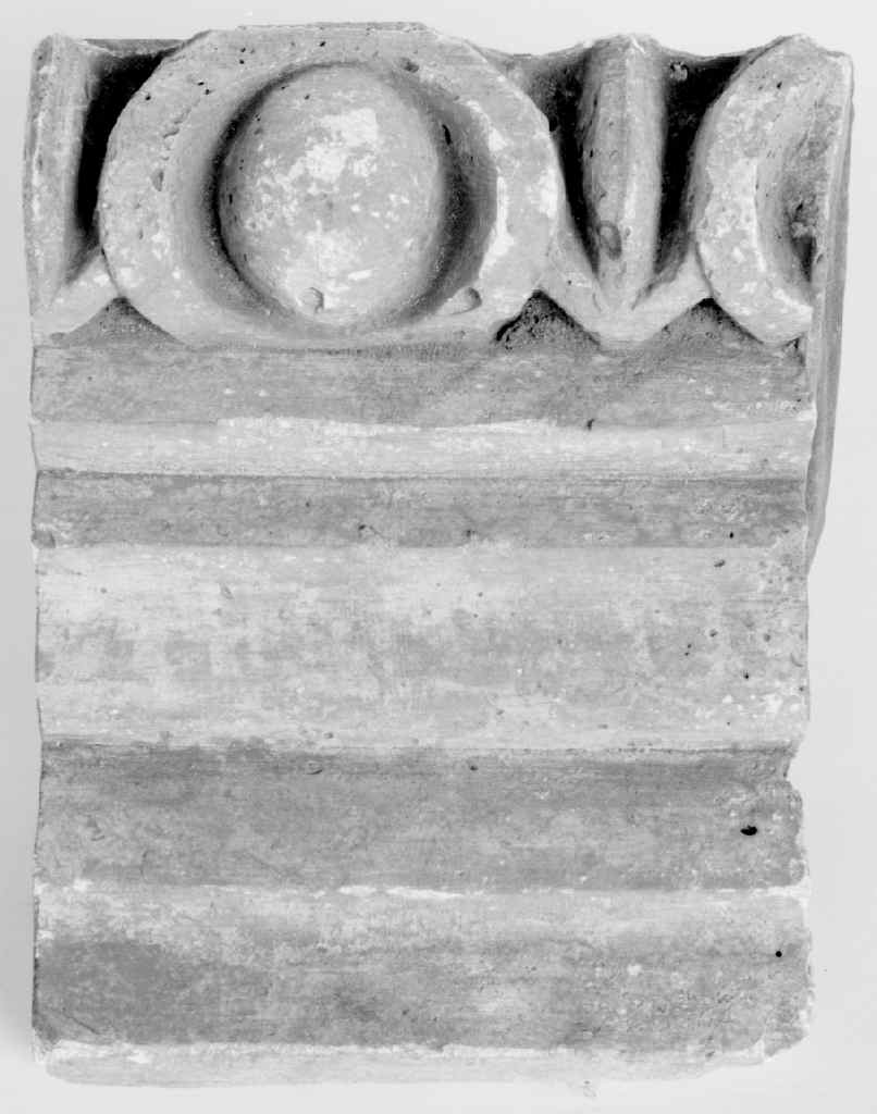 motivo decorativo a ovoli e dardi (cornice architettonica, frammento) - ambito fiorentino (secc. XIX/ XX)