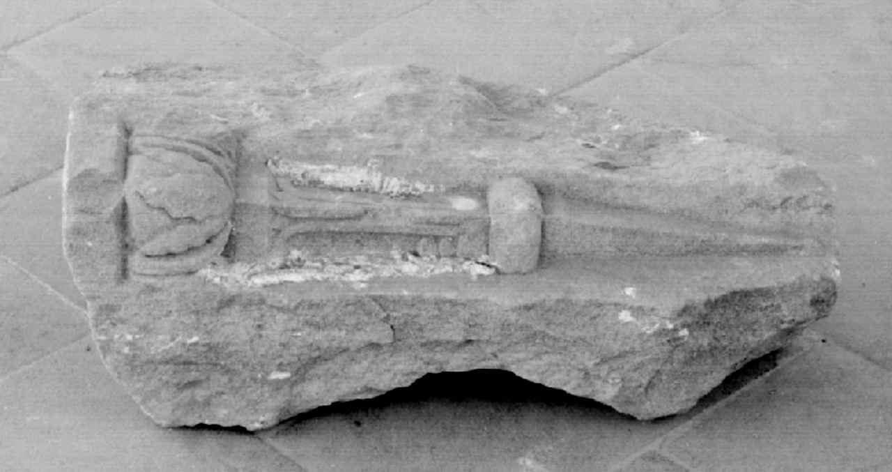 peduccio - angolare, frammento - produzione toscana (sec. XV)