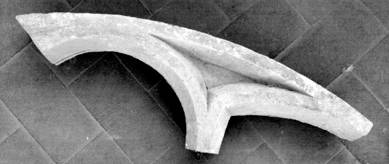 ghiera, frammento - produzione fiorentina (sec. XIV)