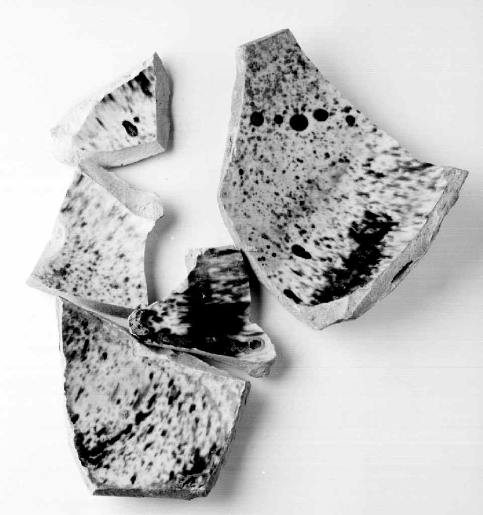 catino, frammento - manifattura toscana (sec. XVII)