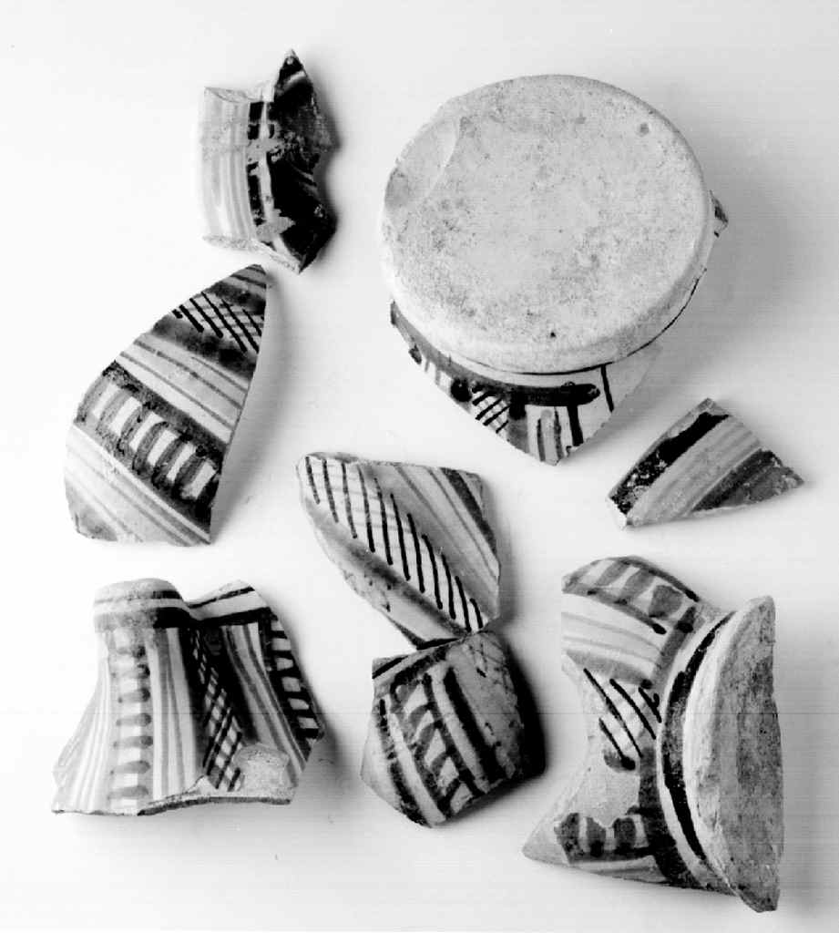 boccale, frammento - manifattura toscana (prima metà sec. XVI)