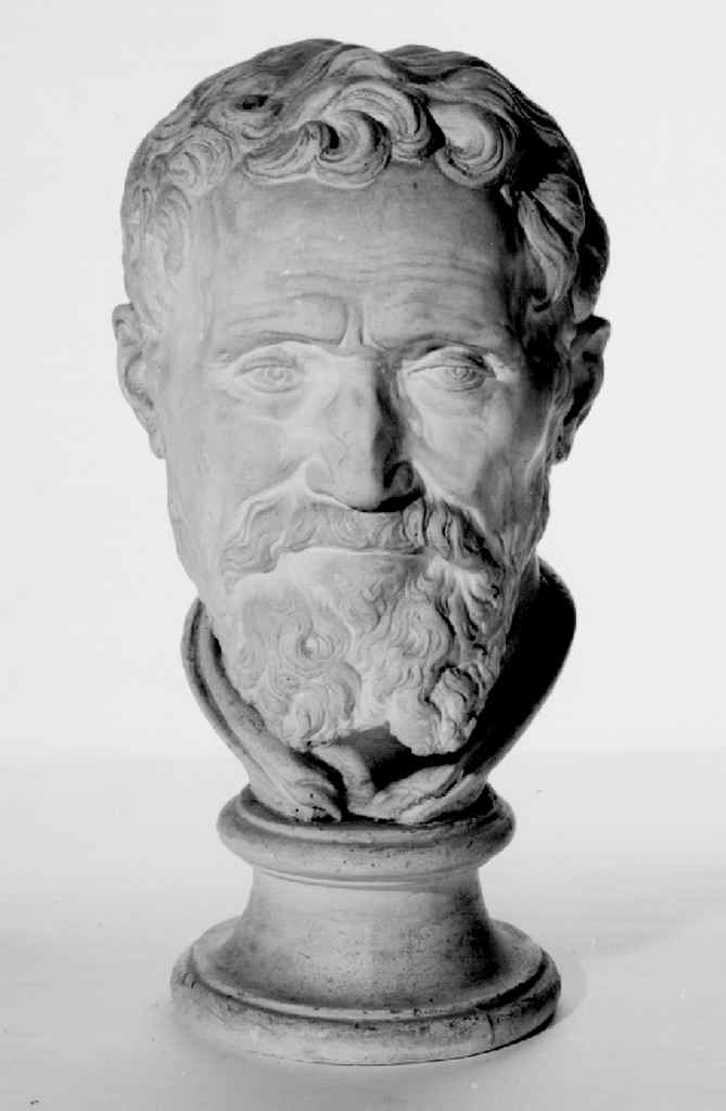 ritratto di Michelangelo Buonarroti (scultura) - ambito fiorentino (secc. XIX/ XX)