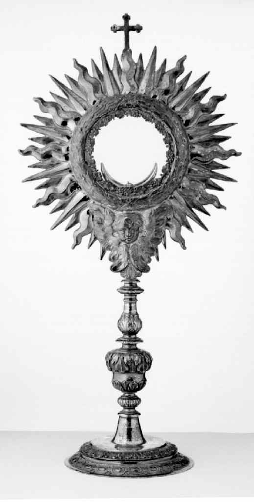ostensorio - a raggiera - bottega fiorentina (secc. XVII/ XVIII)