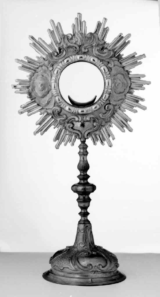 ostensorio - a raggiera - bottega fiorentina (secc. XVIII/ XIX)