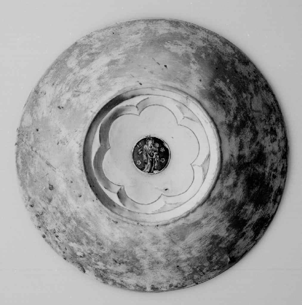 Madonna con Bambino (patena) - bottega fiorentina (prima metà sec. XV)