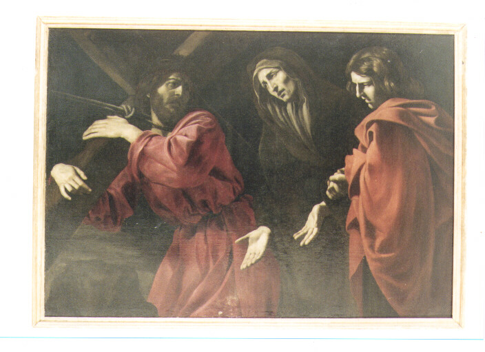Cristo sul monte Calvario (dipinto) di Caracciolo Giovan Battista detto Battistello (sec. XVII)