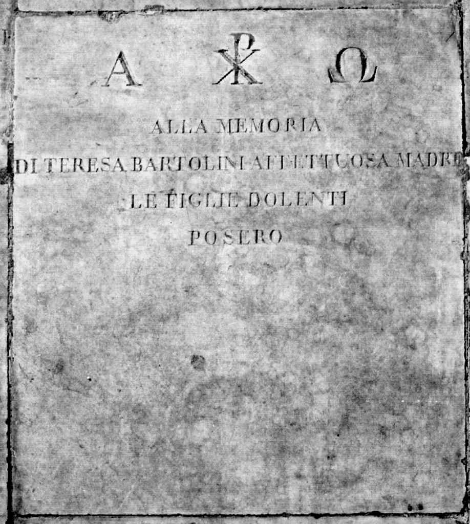 lastra tombale - produzione toscana (sec. XIX)