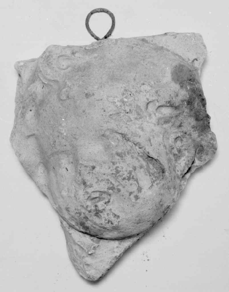 testa di bambino (rilievo, frammento) - ambito fiorentino (secc. XIX/ XX)