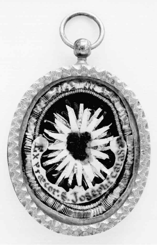 reliquiario a capsula - a medaglione, serie - bottega fiorentina (sec. XIX)