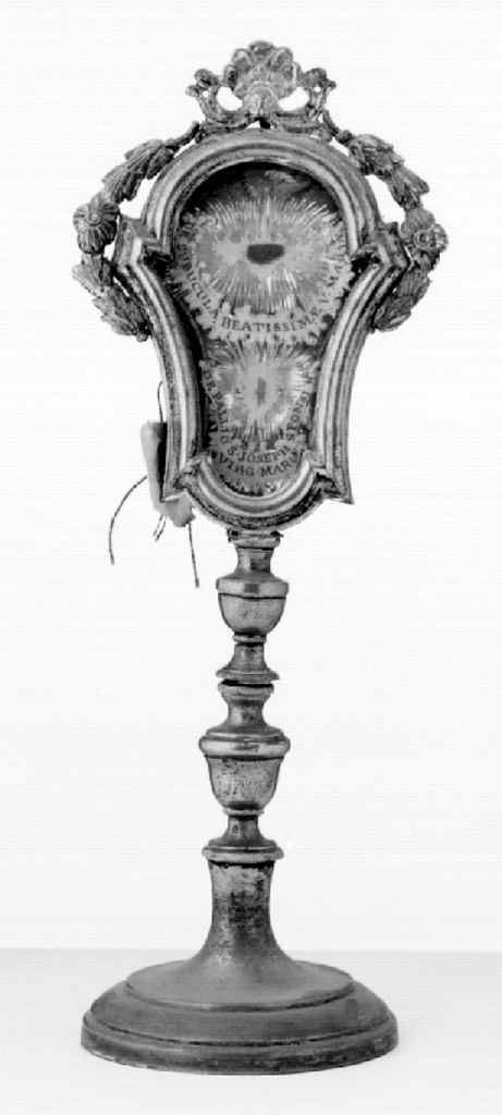 reliquiario - a ostensorio - bottega fiorentina (sec. XIX)