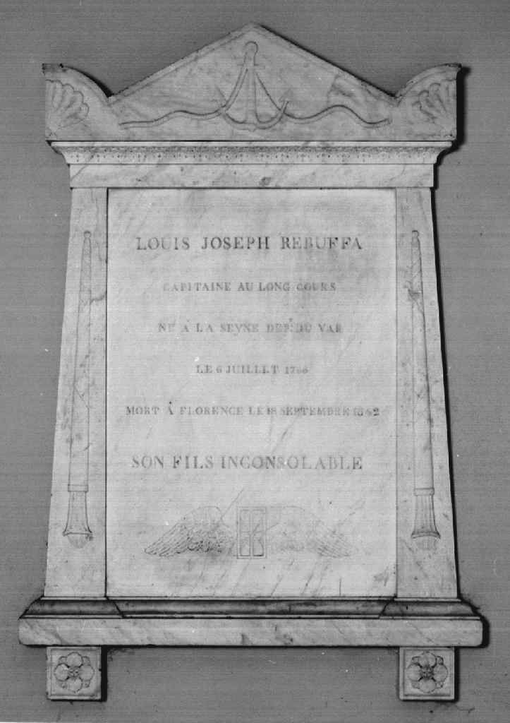 stele funeraria - ambito fiorentino (sec. XIX)