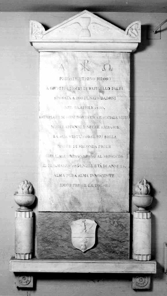 stele funeraria - ambito fiorentino (sec. XIX)