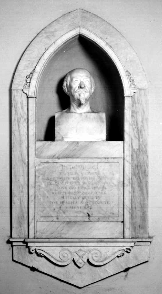 busto ritratto di Luigi Muzzi (monumento funebre) - ambito toscano (sec. XIX)