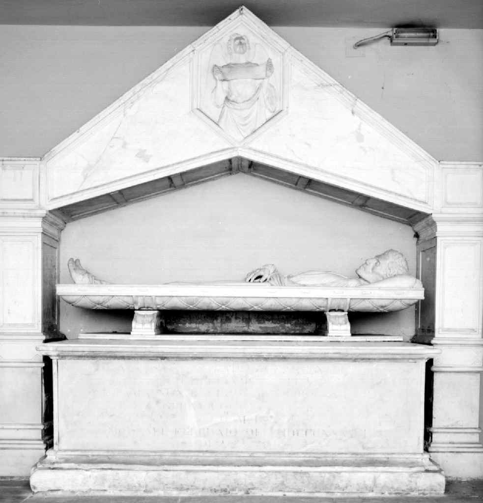 ritratto funebre di Giuseppe Sabatelli (monumento funebre - a edicola) di Cambi Ulisse (sec. XIX)