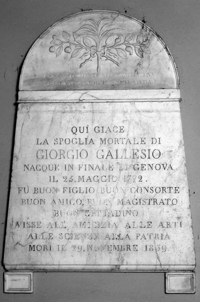 stele funeraria - ambito toscano (sec. XIX)