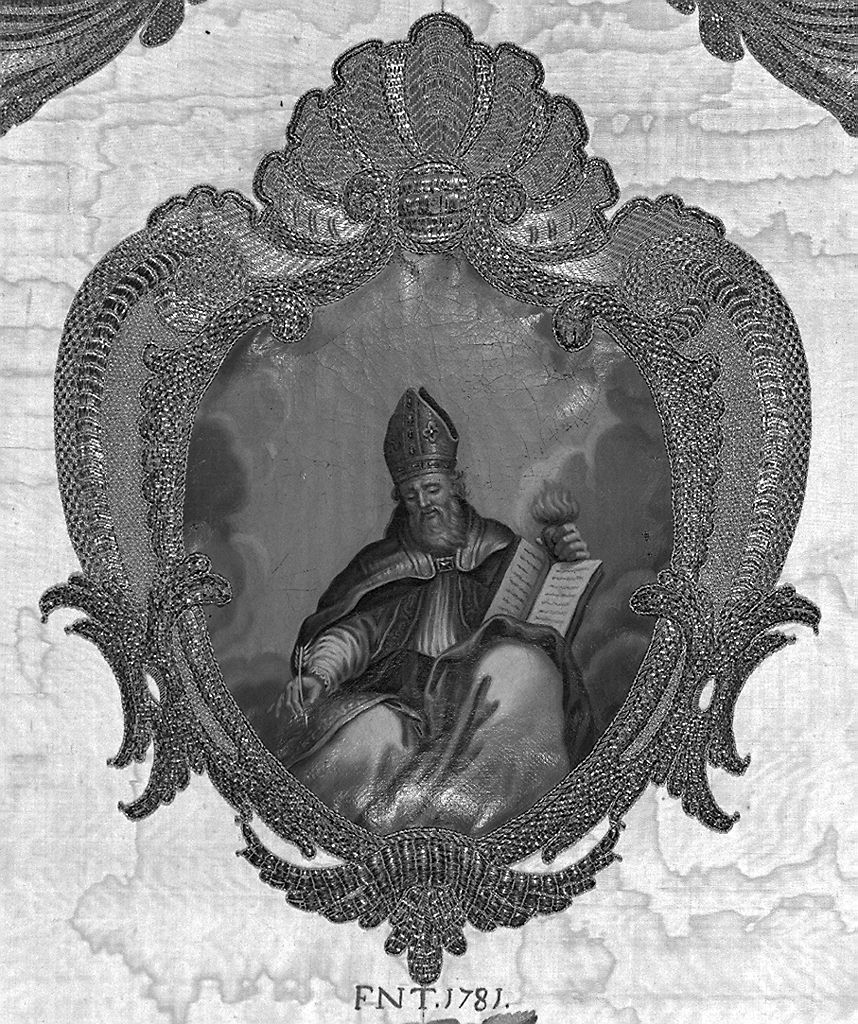 Sant'Agostino (paliotto) - manifattura fiorentina (sec. XVIII)