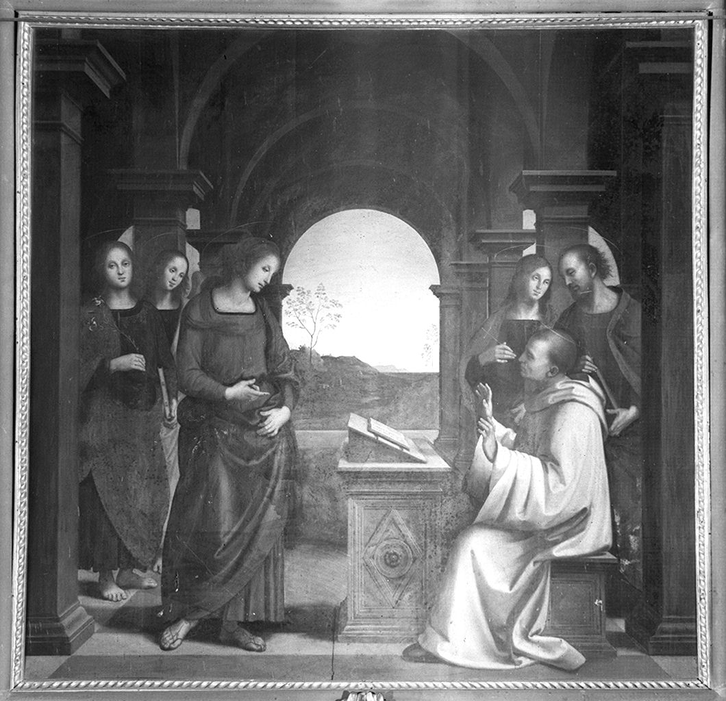 visione di San Bernardo (dipinto) di Ficherelli Felice detto Riposo (sec. XVII)