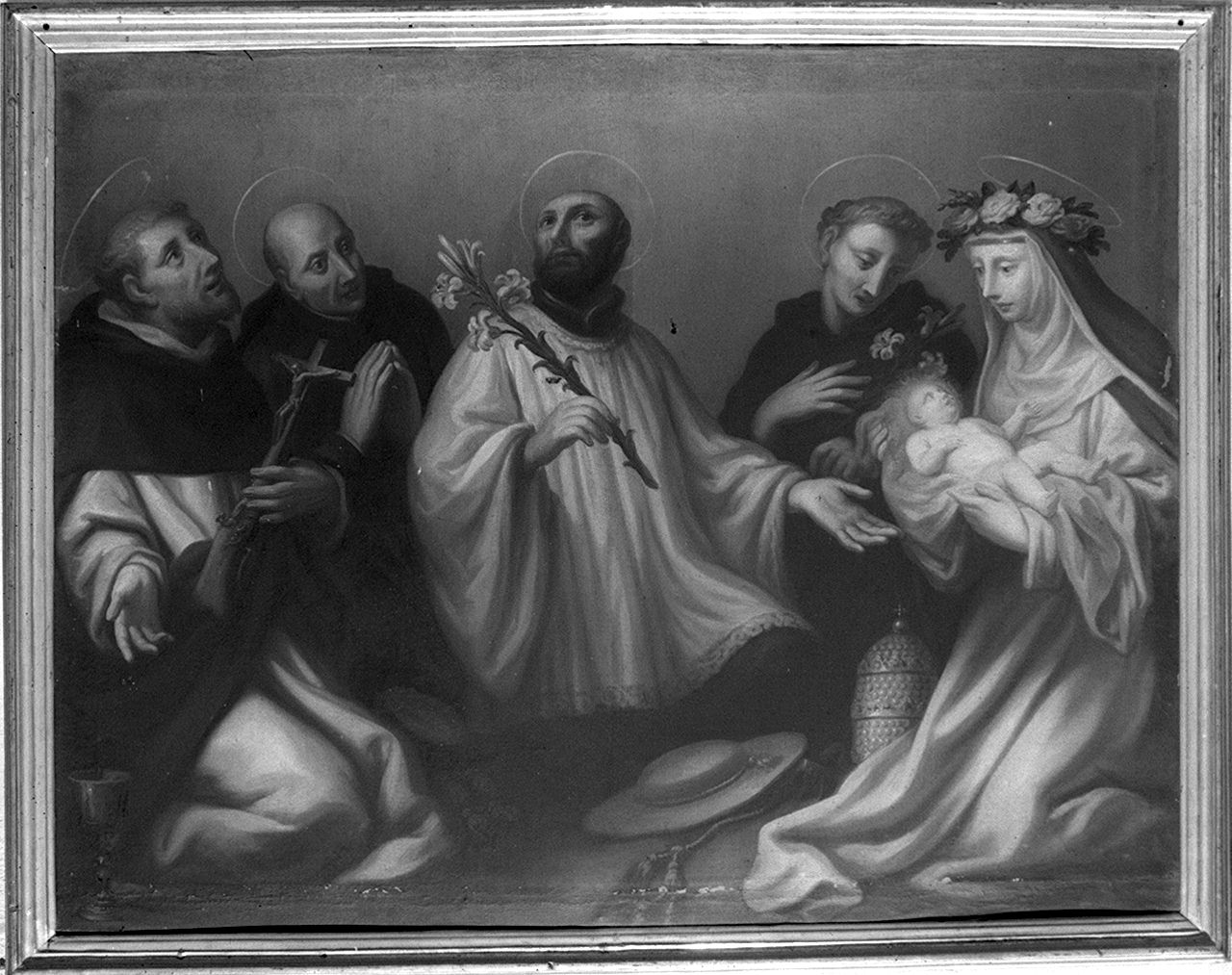 San Tommaso d'Aquino, San Bonaventura, San Francesco Saverio, Sant'Antonioda Padova e Santa Rosa da Lima (dipinto) di Dandini Pietro (fine/inizio secc. XVII/ XVIII)