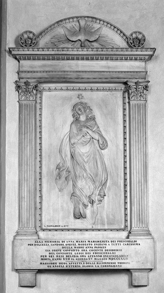 anima ascendente al cielo (monumento funebre) di Pampaloni Luigi (sec. XIX)