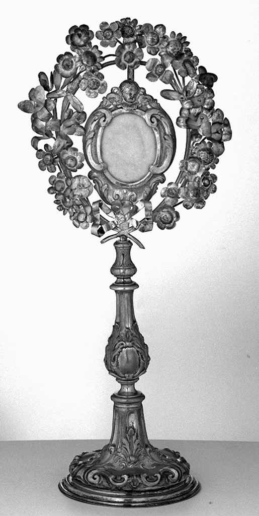 reliquiario - a ostensorio - bottega Italia settentrionale (prima metà sec. XVIII)