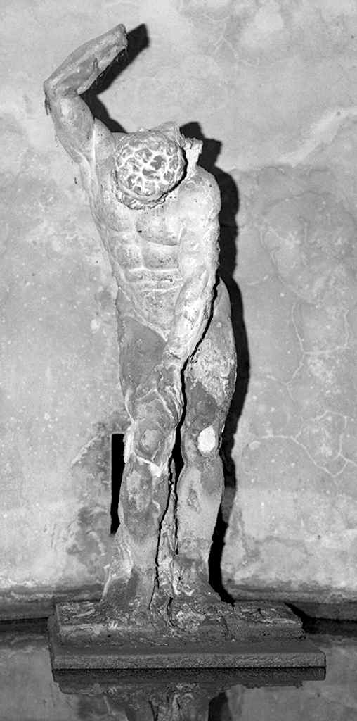 Atlante sostiene il globo terrestre (statua) - bottega fiorentina (metà sec. XVII)