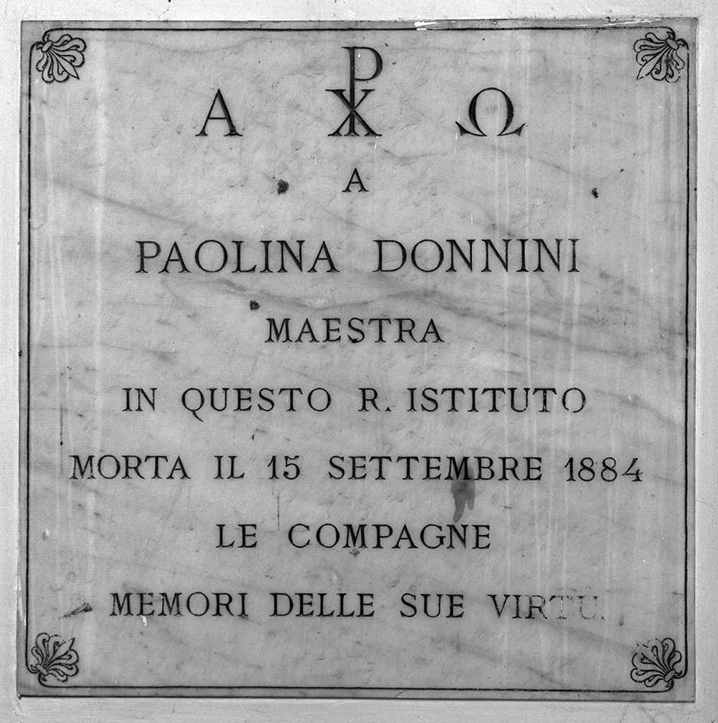 lapide tombale - produzione toscana (sec. XIX)