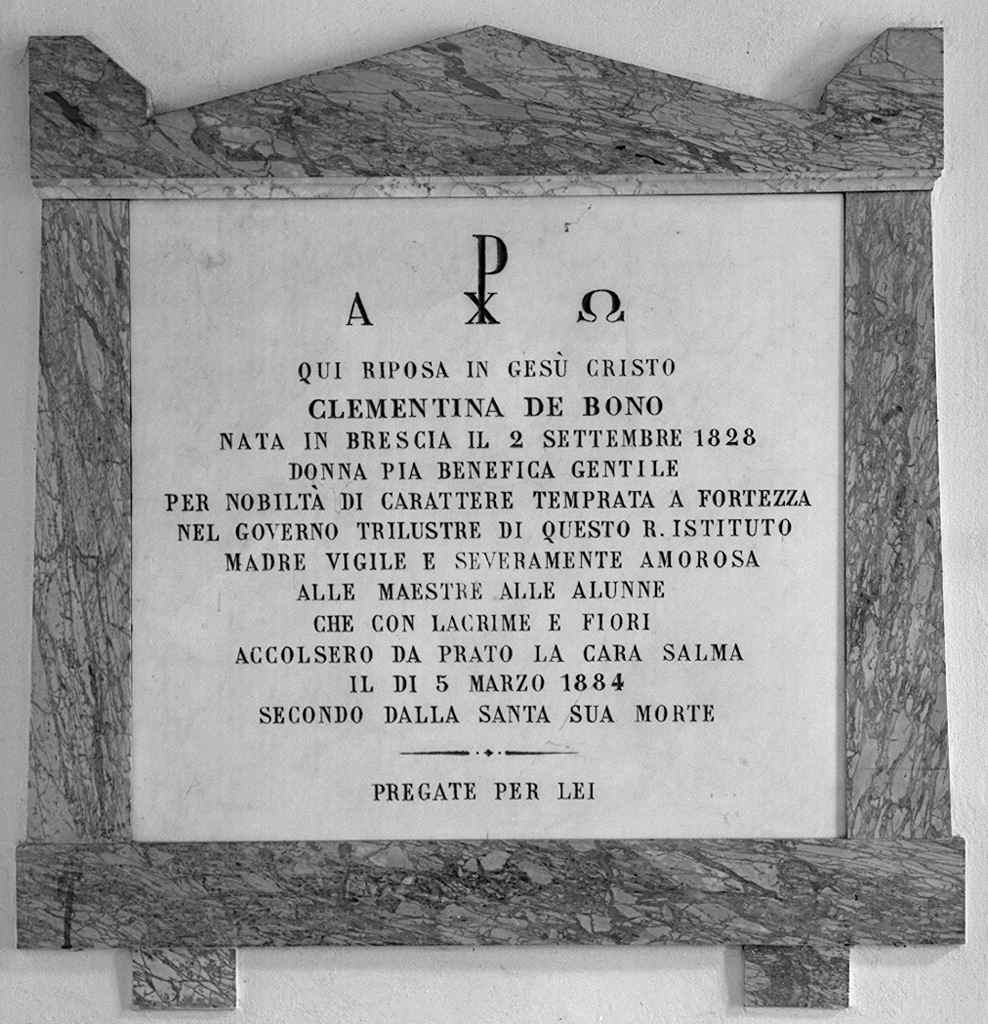 lapide tombale - produzione toscana (sec. XIX)