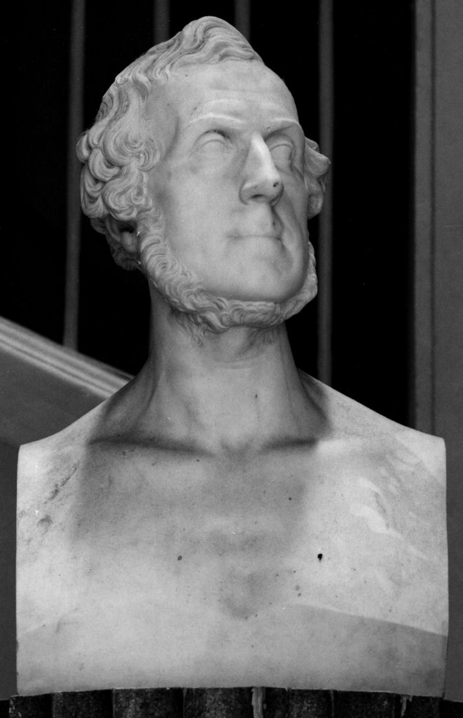 busto ritratto di Gino Capponi (scultura) di Bilancini Reginardo (terzo quarto sec. XIX)