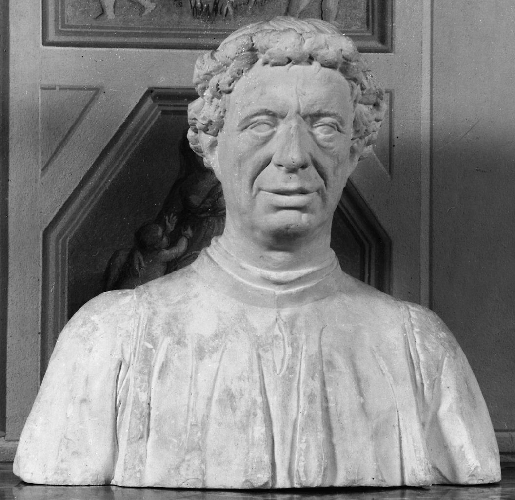 busto ritratto di Astorgio Manfredi (scultura) - bottega toscana (seconda metà sec. XIX)