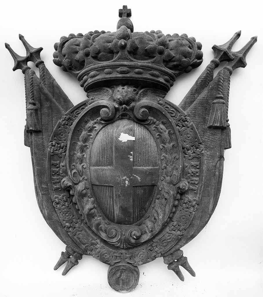 stemma gentilizio della famiglia Savoia (rilievo) - bottega italiana (seconda metà sec. XIX)