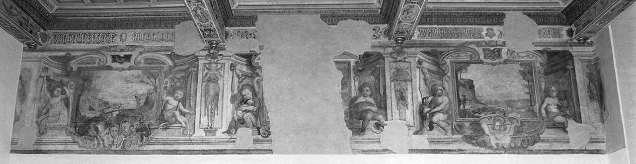 scena di caccia (dipinto, ciclo) - ambito fiorentino (secondo quarto sec. XVII)