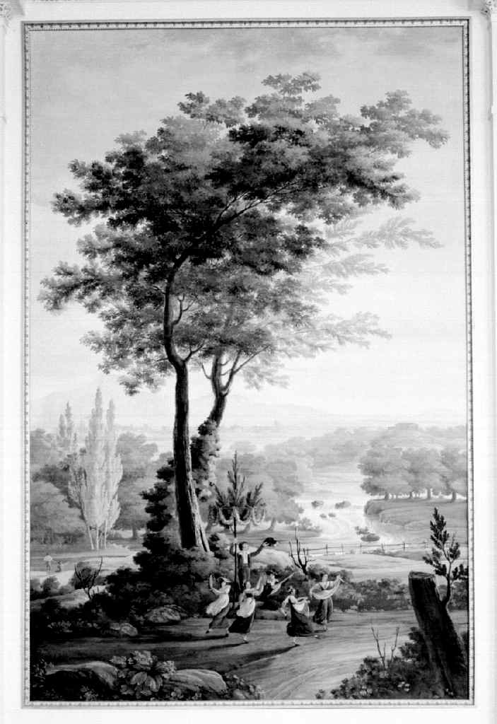 paesaggio (dipinto, ciclo) di Gherardi Giuseppe (sec. XIX)