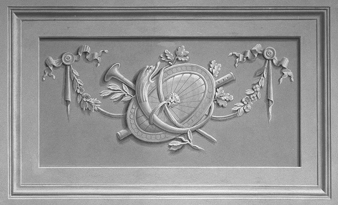 motivi decorativi a medaglioni (soffitto dipinto) - ambito fiorentino (primo quarto sec. XIX)